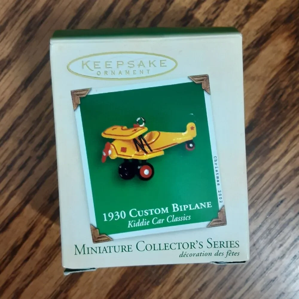 Vtg Hallmark Keepsake Lot Of 6 Tractor Hopalong Cassidy Mini Corvette Plane